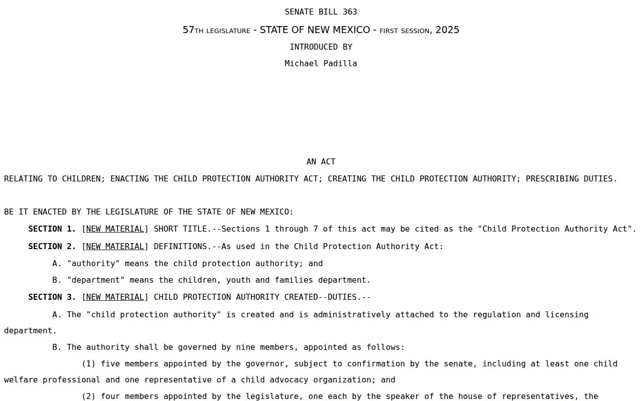 New Mexico official record confidentiality material supporting the Harding County no-roster rule